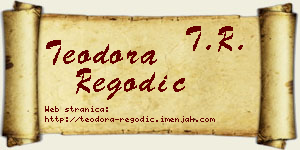 Teodora Regodić vizit kartica